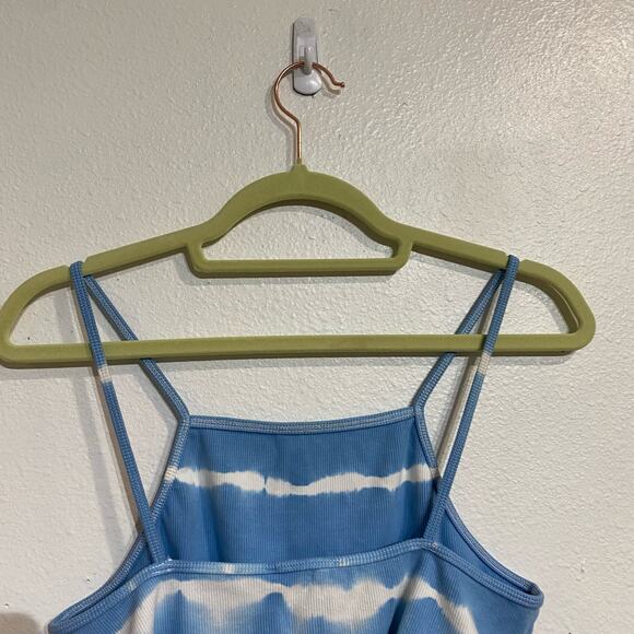 Zara Blue Tie Dye Crop Top Sz L - Picture 8 of 11